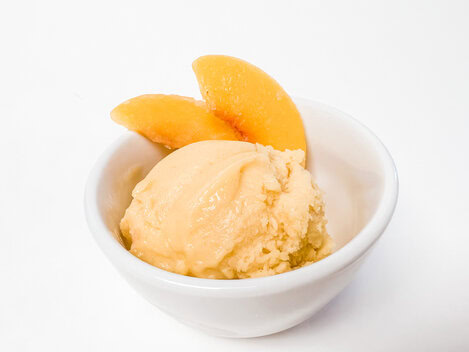 Recipe for peach ice discount cream in ice cream maker